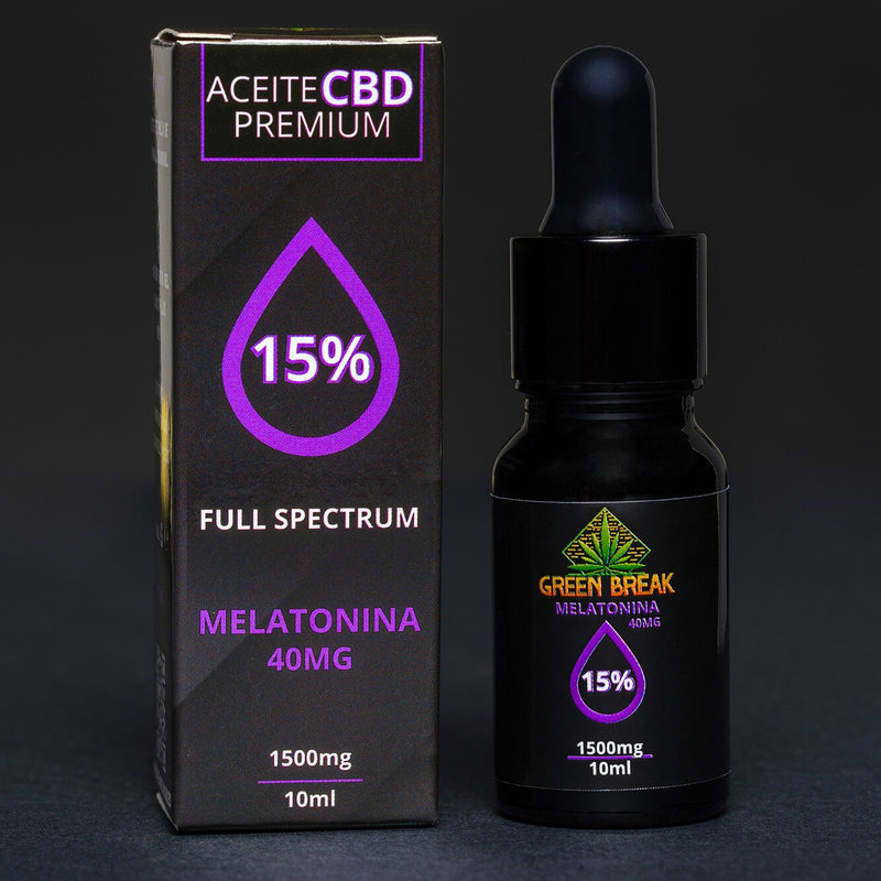Aceite CBD 15% con melatonina para dormir